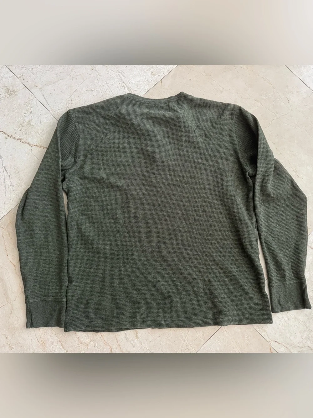J. Crew Olive Green Thermal Henley